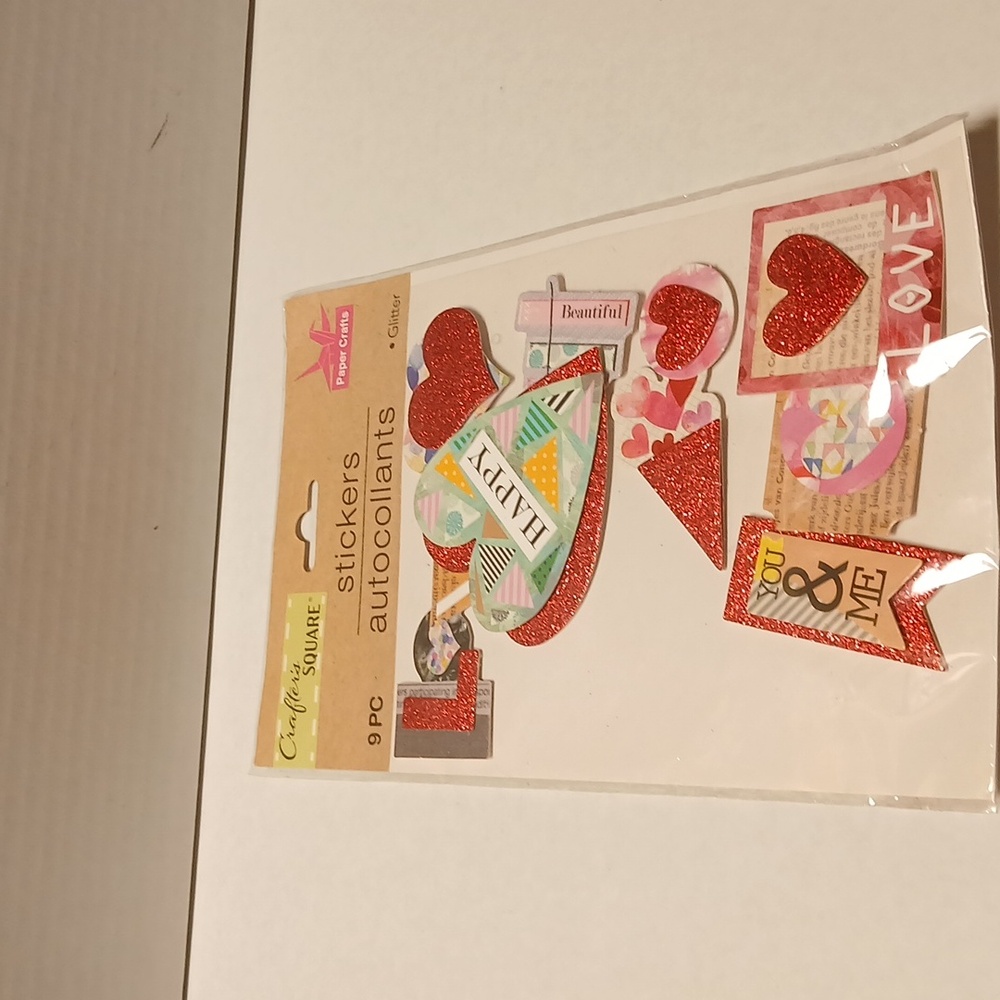 Craters Valentines Stickers NWT 9pcs in one pack